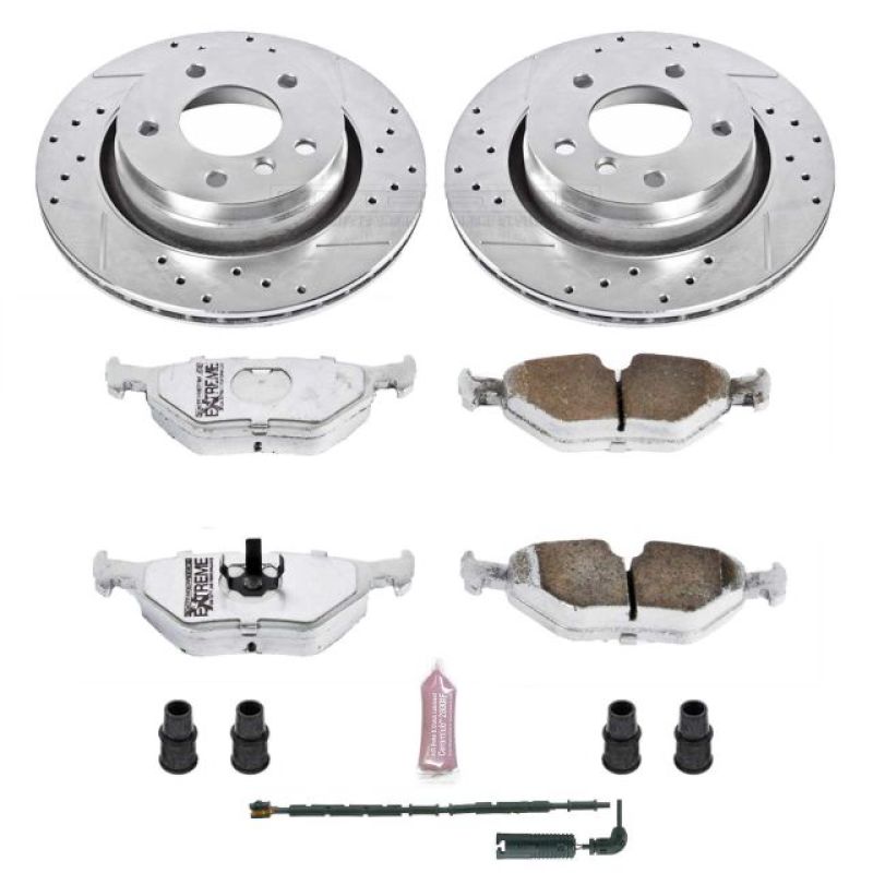 Power Stop 2000 BMW 323i Rear Z26 Street Warrior Brake Kit-Brake Kits - Performance D&S-Grocery Getter Performance