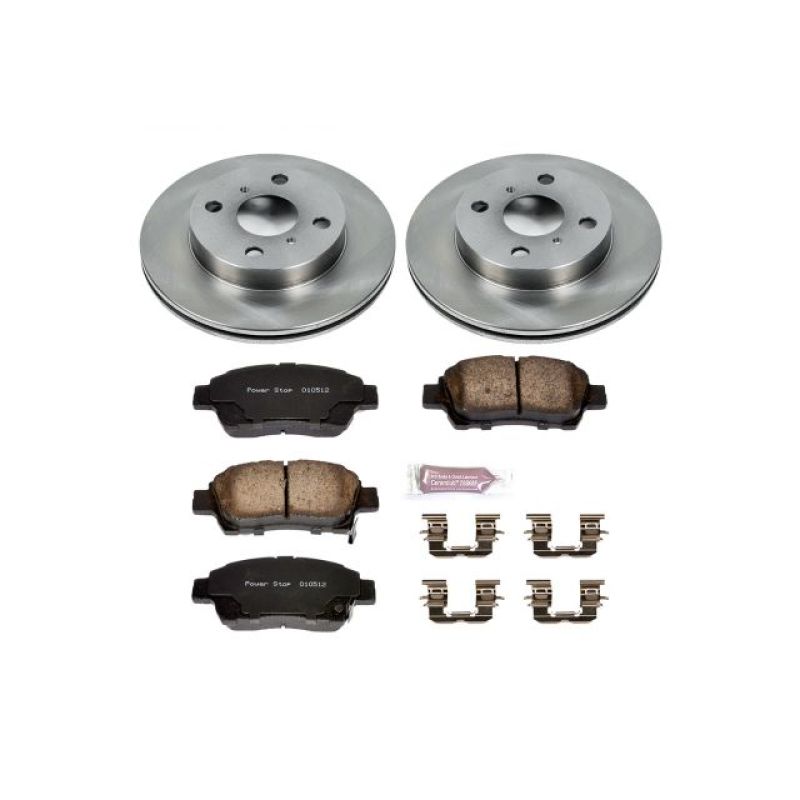 Power Stop 2000 Toyota Echo Front Autospecialty Brake Kit-Brake Kits - OE-Grocery Getter Performance