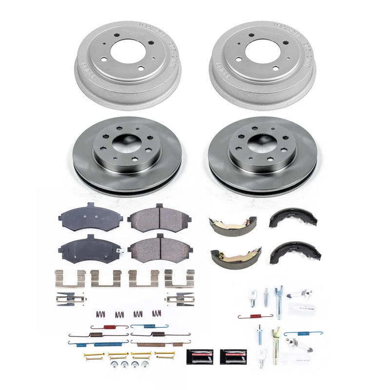 Power Stop 2002 Hyundai Elantra Front & Rear Autospecialty Brake Kit-Brake Kits - OE-Grocery Getter Performance