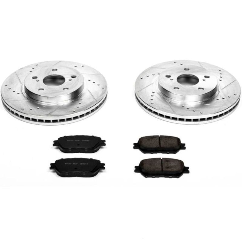 Power Stop 2002 Toyota Camry Front Z23 Evolution Sport Brake Kit-Brake Kits - Performance D&S-Grocery Getter Performance