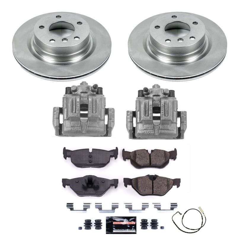 Power Stop 2006 BMW 325i Rear Autospecialty Brake Kit w/Calipers-Brake Kits - OE-Grocery Getter Performance