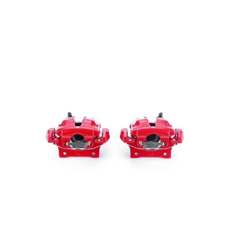 Power Stop 2006 BMW 325i Rear Red Calipers w/Brackets - Pair-Brake Calipers - Perf-Grocery Getter Performance