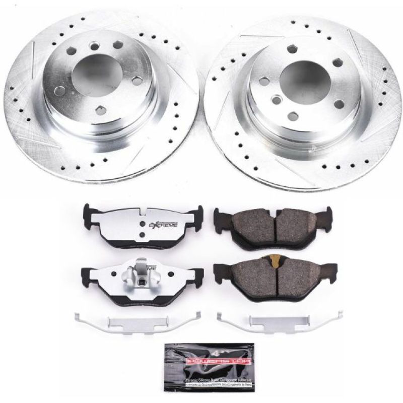 Power Stop 2006 BMW 325i Rear Z26 Street Warrior Brake Kit-Brake Kits - Performance D&S-Grocery Getter Performance