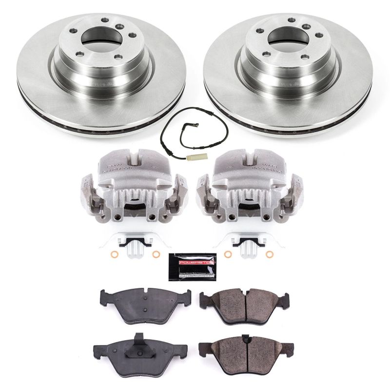 Power Stop 2006 BMW 330i Front Autospecialty Brake Kit w/Calipers-Brake Kits - OE-Grocery Getter Performance