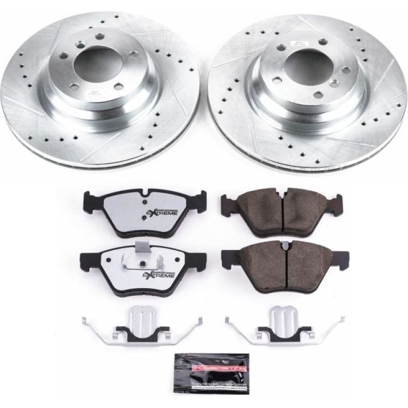 Power Stop 2006 BMW 330i Front Z26 Street Warrior Brake Kit-Brake Kits - Performance D&S-Grocery Getter Performance