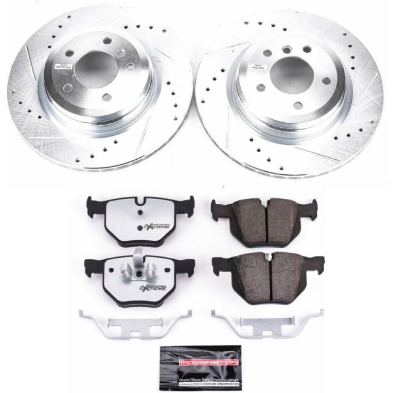 Power Stop 2006 BMW 330i Rear Z26 Street Warrior Brake Kit-Brake Kits - Performance D&S-Grocery Getter Performance