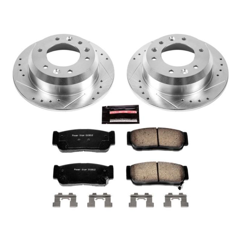 Power Stop 2007 Hyundai Entourage Rear Z23 Evolution Sport Brake Kit-Brake Kits - Performance D&S-Grocery Getter Performance