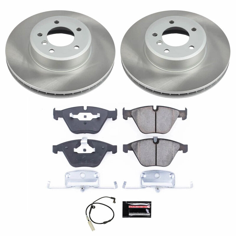 Power Stop 2008 BMW 535xi Front Semi-Coated Rotor Kit-Brake Kits - Performance Blank-Grocery Getter Performance