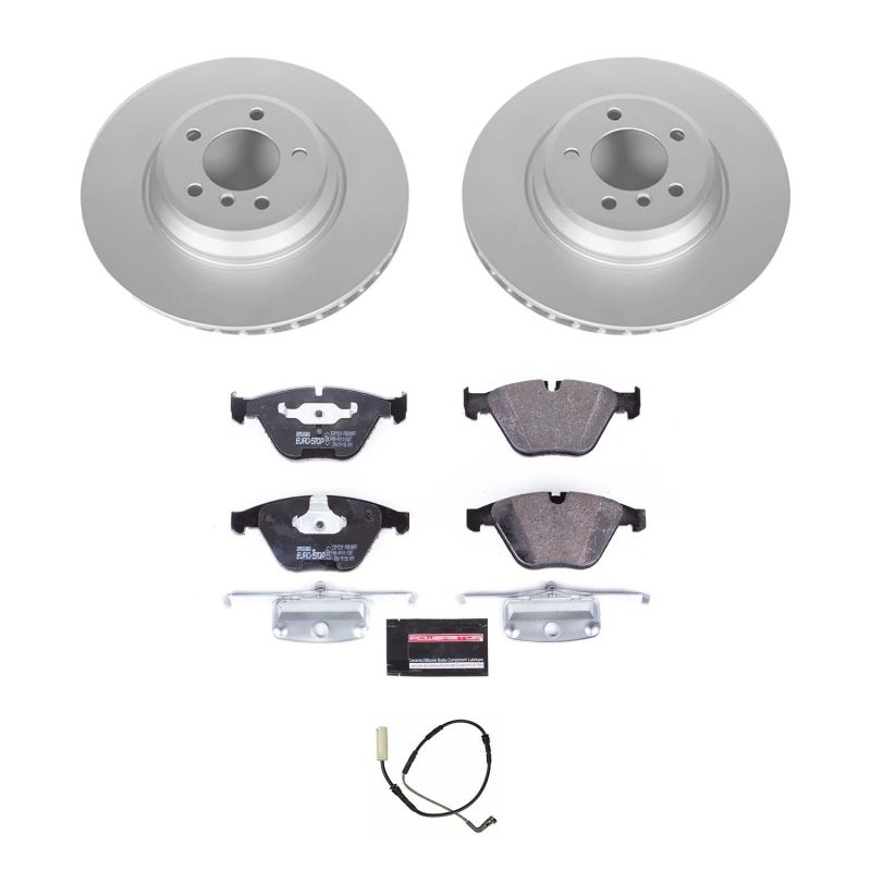 Power Stop 2009 BMW 335d Front Euro-Stop Brake Kit-Brake Kits - OE-Grocery Getter Performance