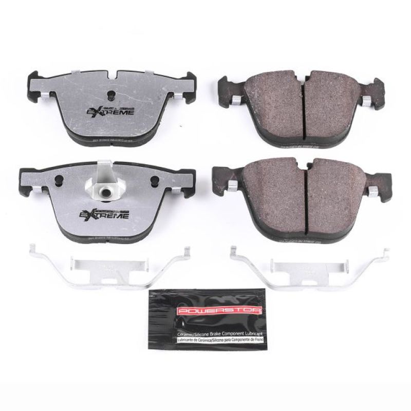 Power Stop 2011 BMW 1 Series M Rear Z26 Extreme Street Brake Pads w/Hardware-Brake Pads - Performance-Grocery Getter Performance