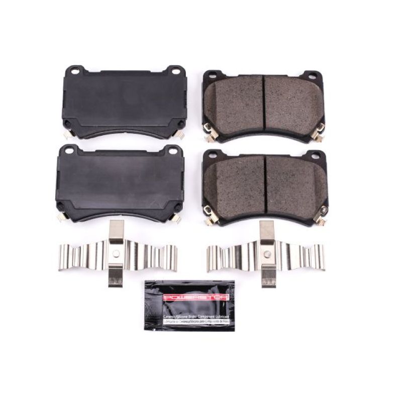 Power Stop 2011 Hyundai Equus Front Z23 Evolution Sport Brake Pads w/Hardware-Brake Pads - Performance-Grocery Getter Performance