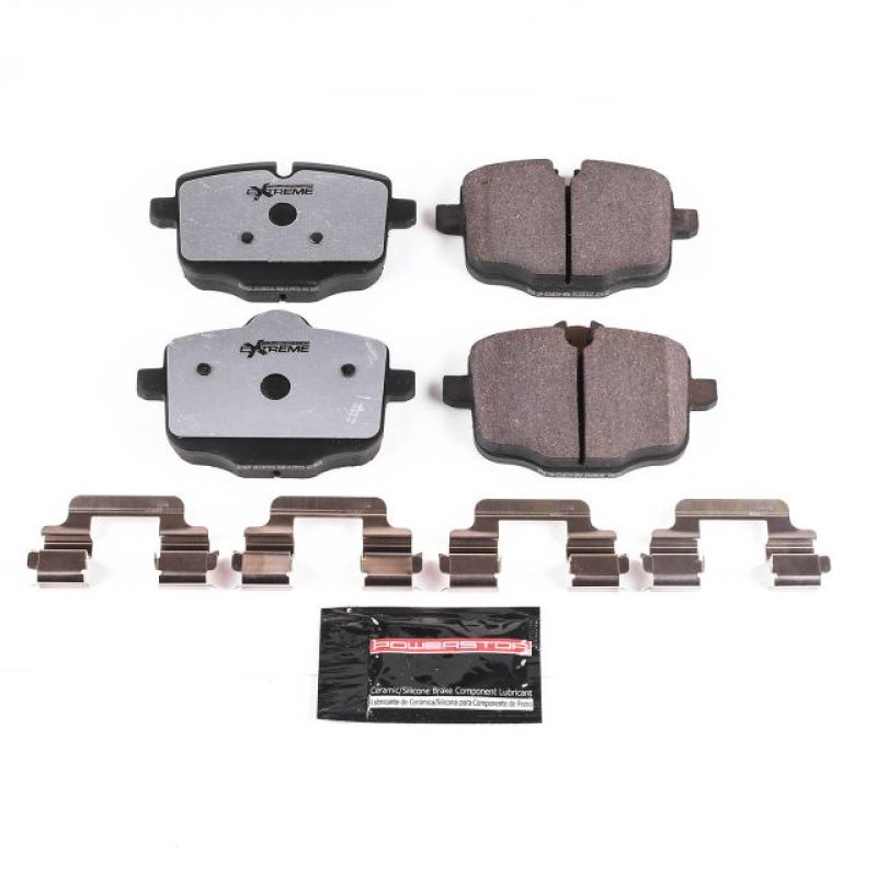 Power Stop 2017 BMW 530i Rear Z26 Extreme Street Brake Pads w/Hardware-Brake Pads - Performance-Grocery Getter Performance