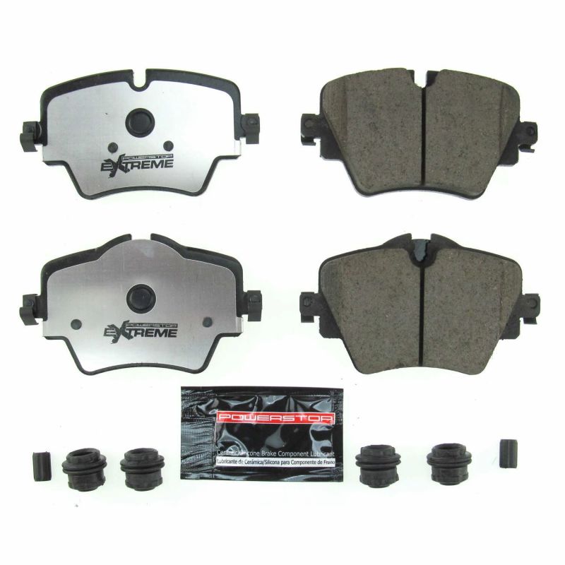 Power Stop 2019 BMW 330i Front Z26 Extreme Street Brake Pads w/Hardware-Brake Pads - Performance-Grocery Getter Performance