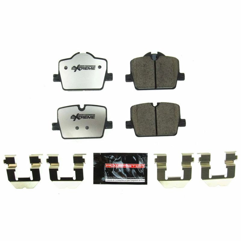 Power Stop 2019 BMW 330i Rear Z26 Extreme Street Brake Pads w/Hardware-Brake Pads - Performance-Grocery Getter Performance