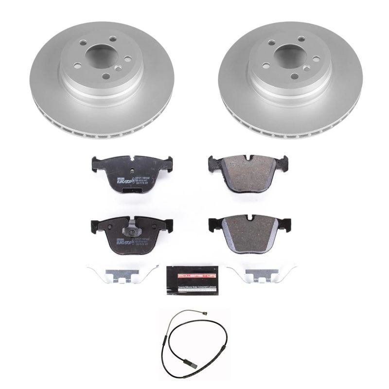 Power Stop 2019 BMW X6 Rear Euro-Stop Brake Kit-Brake Kits - OE-Grocery Getter Performance