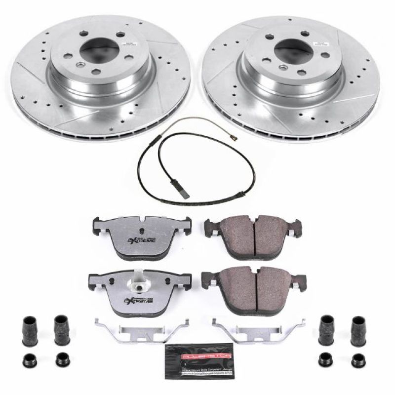 Power Stop 2019 BMW X6 Rear Z26 Street Warrior Brake Kit-Brake Kits - Performance D&S-Grocery Getter Performance