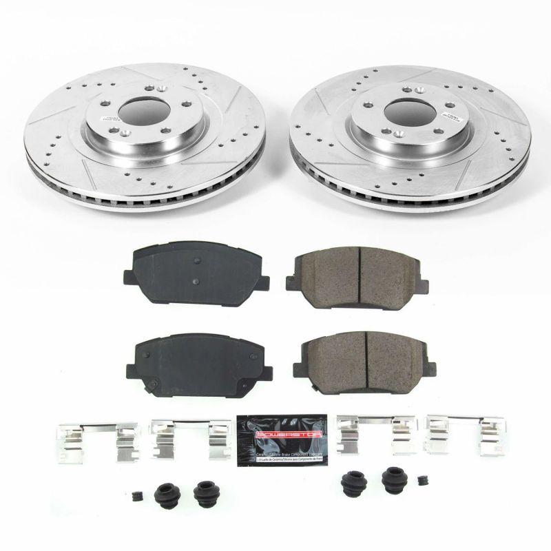 Power Stop 2019 Hyundai Santa Fe Front Z23 Evolution Sport Brake Kit-Brake Kits - Performance D&S-Grocery Getter Performance