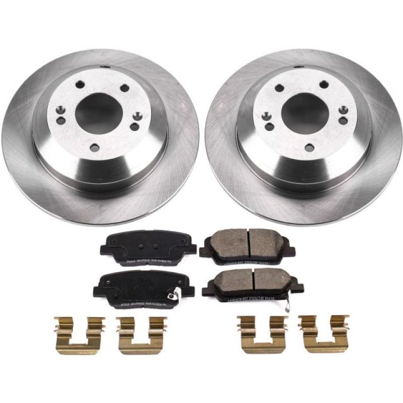 Power Stop 2019 Hyundai Santa Fe XL Rear Autospecialty Brake Kit-Brake Kits - OE-Grocery Getter Performance