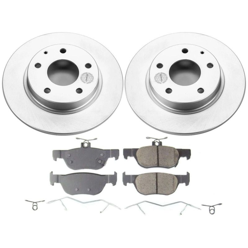 Power Stop 2019 Mazda 3 Rear Z17 Evolution Geomet Coated Brake Kit-Brake Kits - Performance Blank-Grocery Getter Performance