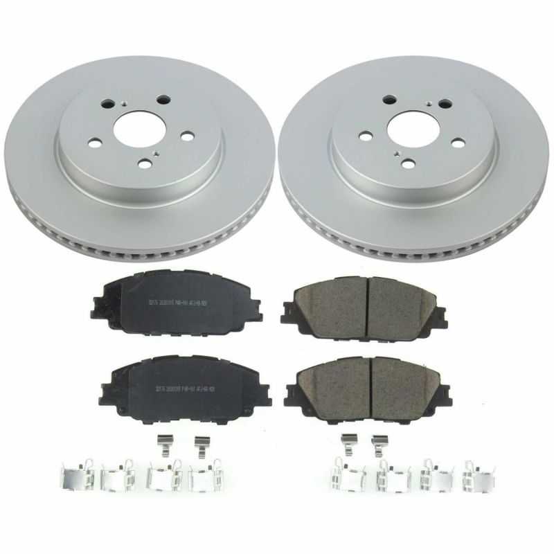 Power Stop 2019 Toyota Corolla Front Z17 Evolution Geomet Coated Brake Kit-Brake Kits - Performance Blank-Grocery Getter Performance