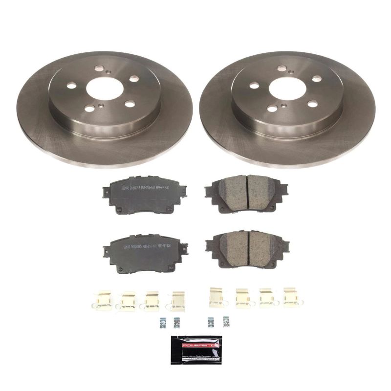 Power Stop 2019 Toyota Corolla Rear Autospecialty Brake Kit-Brake Kits - OE-Grocery Getter Performance