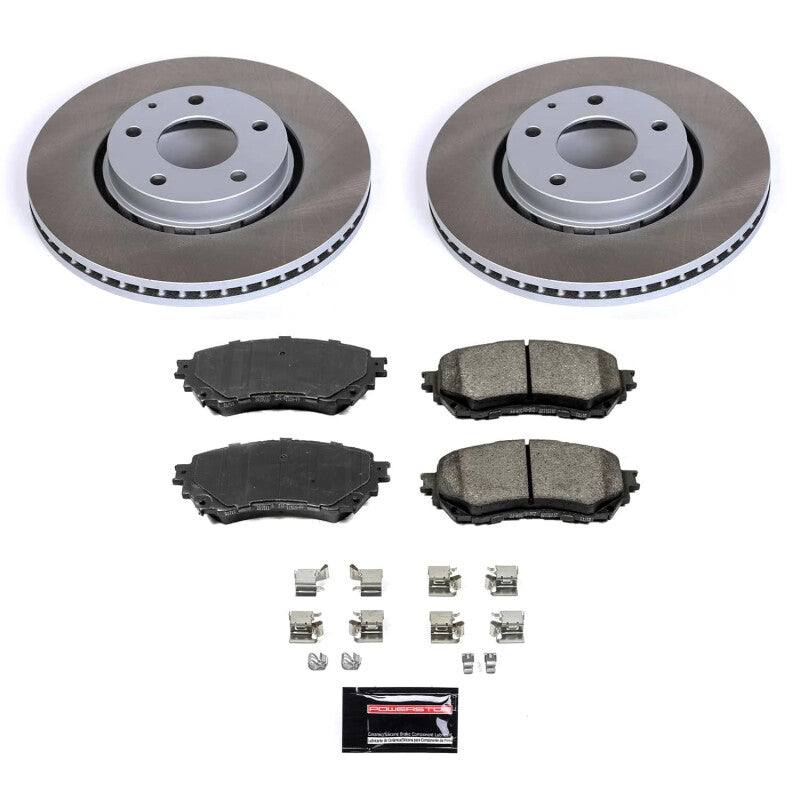 Power Stop 2021 Mazda 6 Front Semi-Coated Rotor Kit-Brake Kits - Performance Blank-Grocery Getter Performance