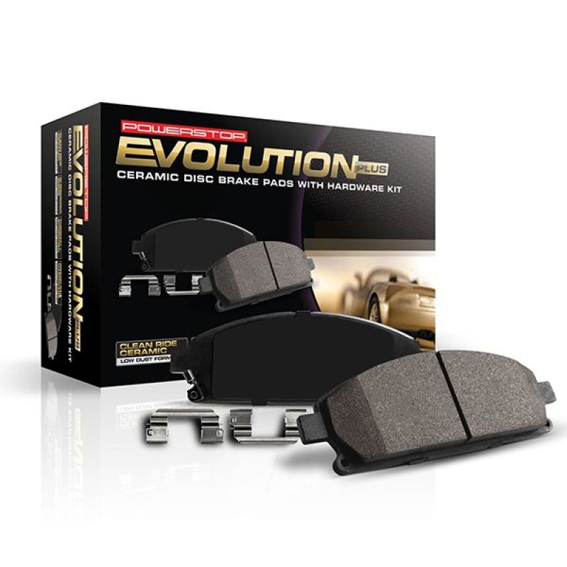Power Stop 2021 Mazda CX-5 Front Z17 Evo Ceramic Brake Pads w/Hardware-Brake Pads - OE-Grocery Getter Performance