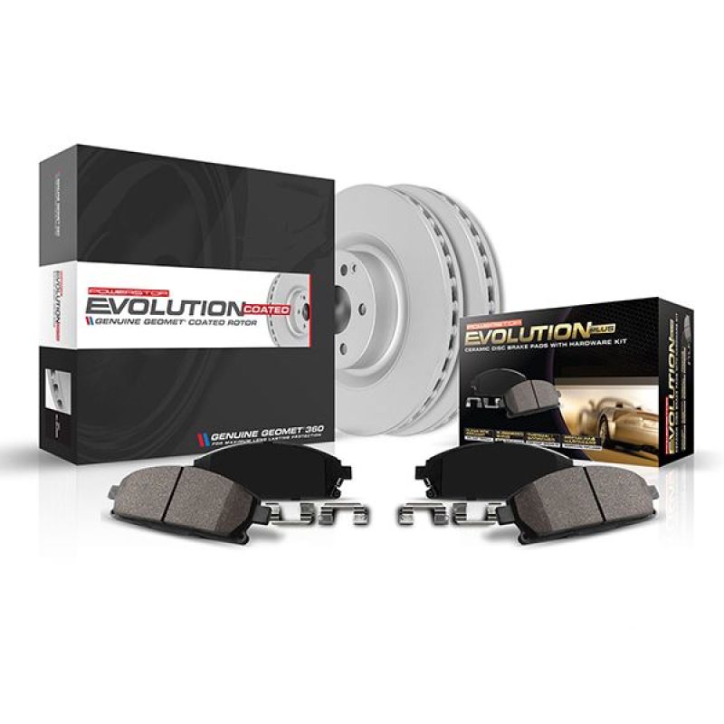 Power Stop 21-22 Hyundai Elantra Front Z17 Coated Brake Kit-Brake Kits - Performance Blank-Grocery Getter Performance