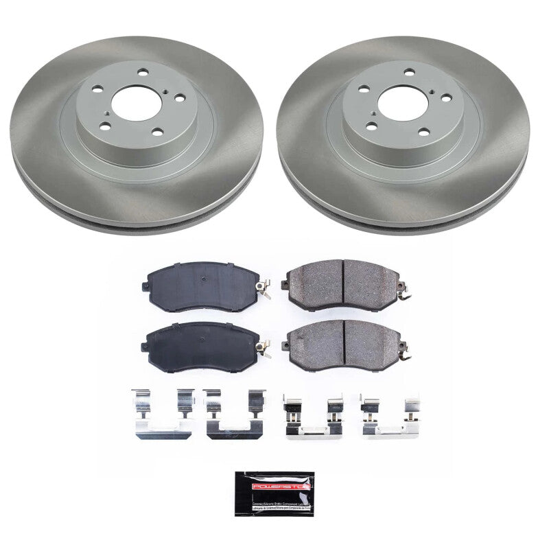 Power Stop 22-23 Toyota GR86 Front Semi-Coated Rotor Kit-Brake Kits - Performance Blank-Grocery Getter Performance
