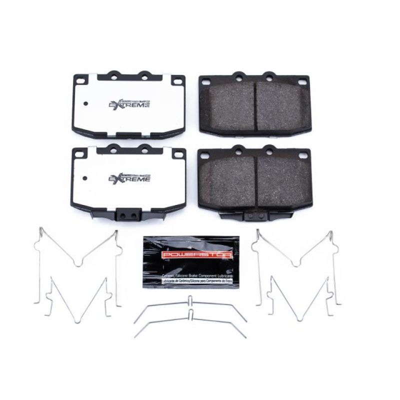 Power Stop 86-91 Mazda RX-7 Front Z26 Extreme Street Brake Pads w/Hardware-Brake Pads - Performance-Grocery Getter Performance