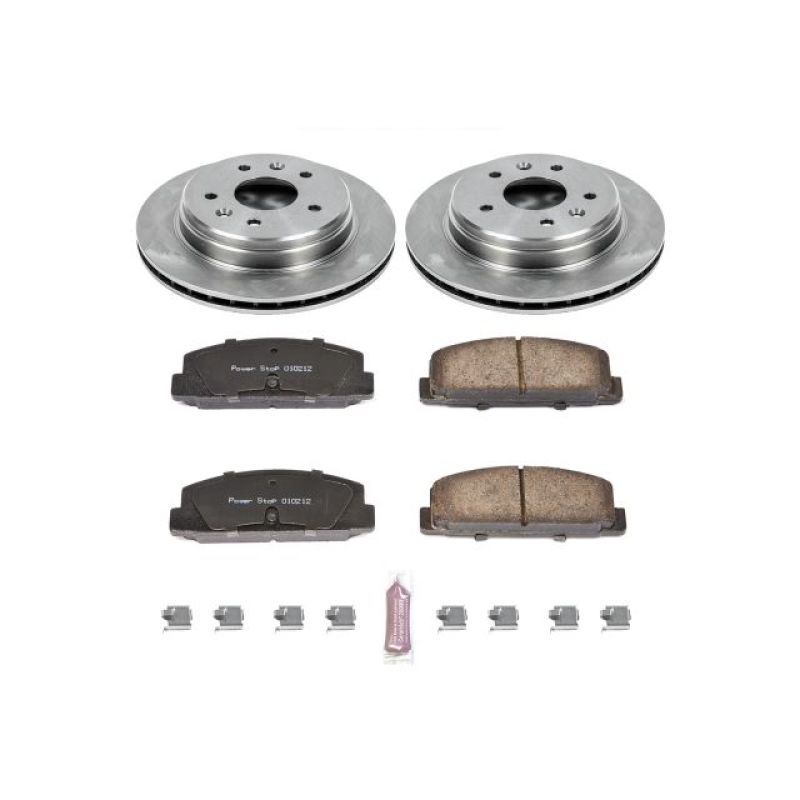 Power Stop 86-91 Mazda RX-7 Rear Autospecialty Brake Kit-Brake Kits - OE-Grocery Getter Performance