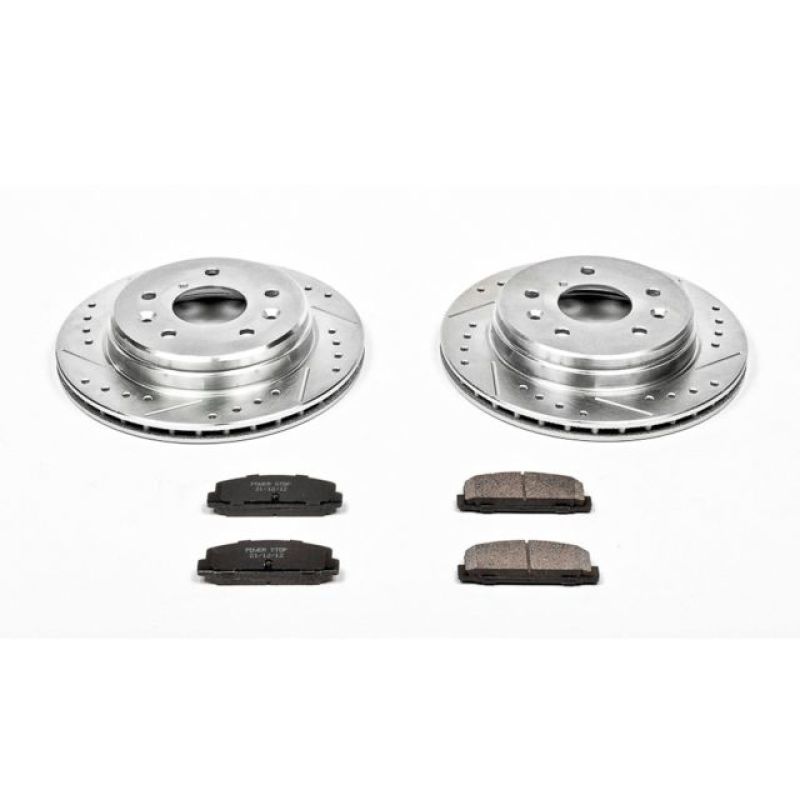 Power Stop 86-91 Mazda RX-7 Rear Z23 Evolution Sport Brake Kit-Brake Kits - Performance D&S-Grocery Getter Performance