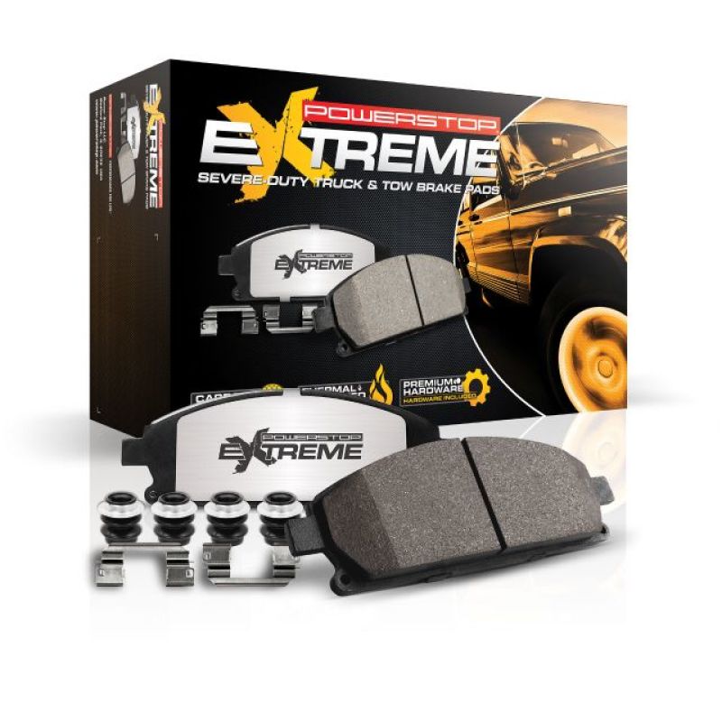 Power Stop 88-91 Mazda 929 Front Z36 Truck & Tow Brake Pads w/Hardware-Brake Pads - Performance-Grocery Getter Performance