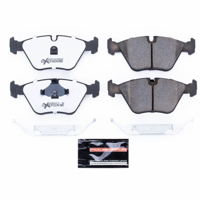 Power Stop 89-91 Audi 200 Front Z26 Extreme Street Brake Pads w/Hardware-Brake Pads - Performance-Grocery Getter Performance