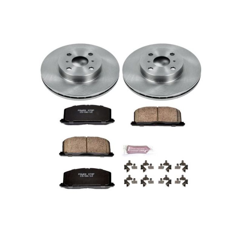 Power Stop 90-92 Geo Prizm Front Autospecialty Brake Kit-Brake Kits - OE-Grocery Getter Performance