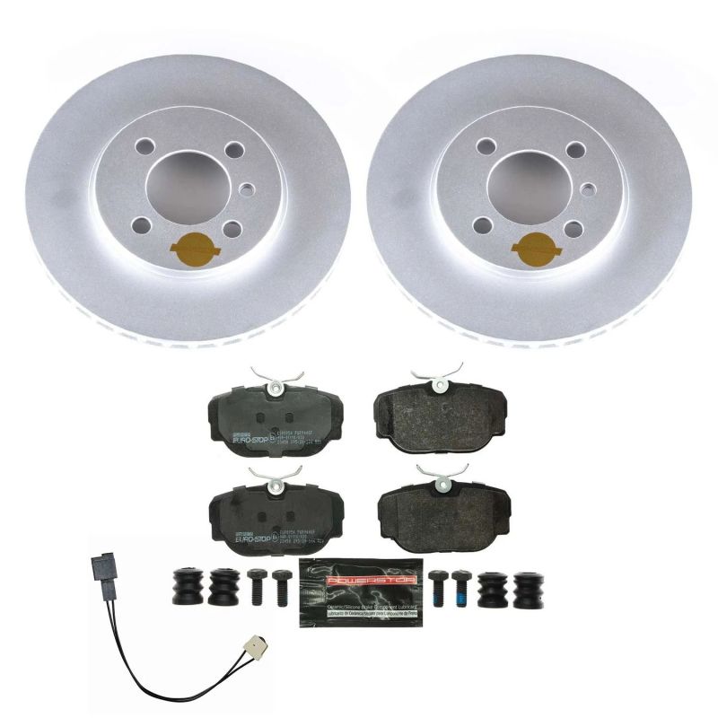Power Stop 91-92 BMW 318i Front Euro-Stop Brake Kit-Brake Kits - OE-Grocery Getter Performance