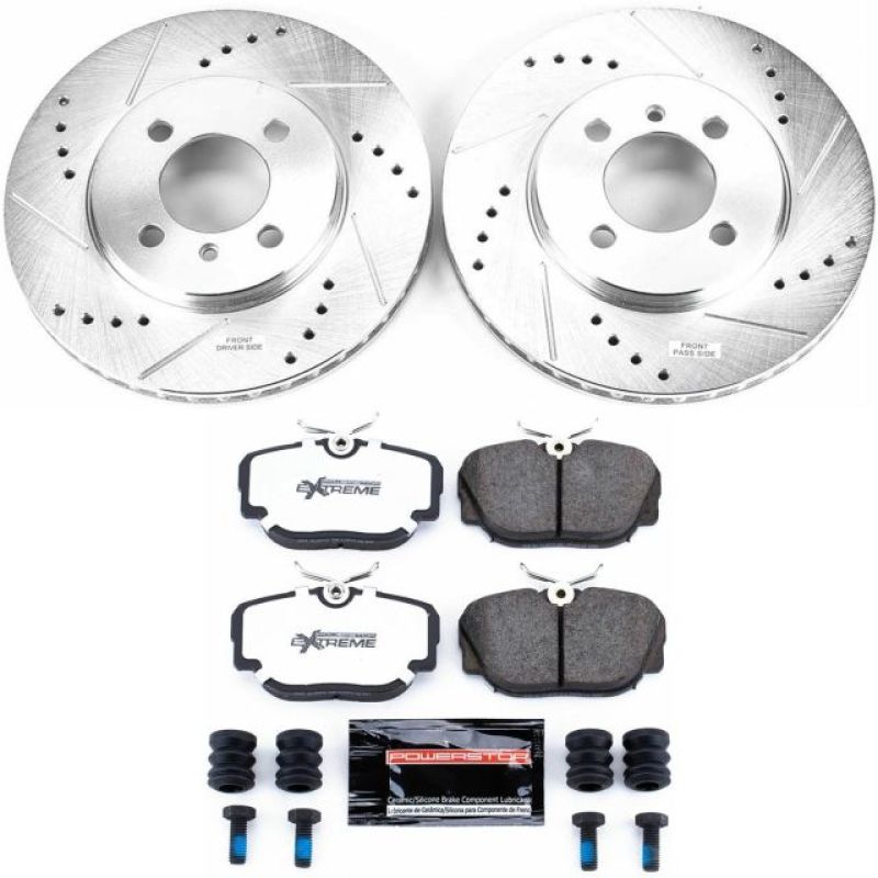 Power Stop 91-92 BMW 318i Front Z36 Truck & Tow Brake Kit-Brake Kits - Performance D&S-Grocery Getter Performance