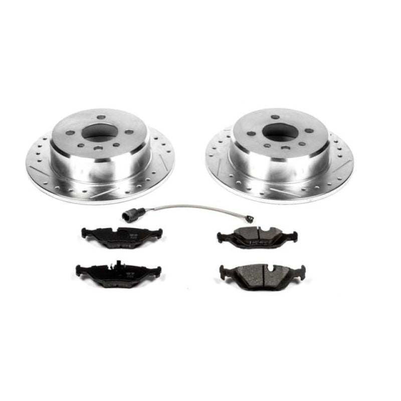 Power Stop 91-92 BMW 318i Rear Z23 Evolution Sport Brake Kit-Brake Kits - Performance D&S-Grocery Getter Performance