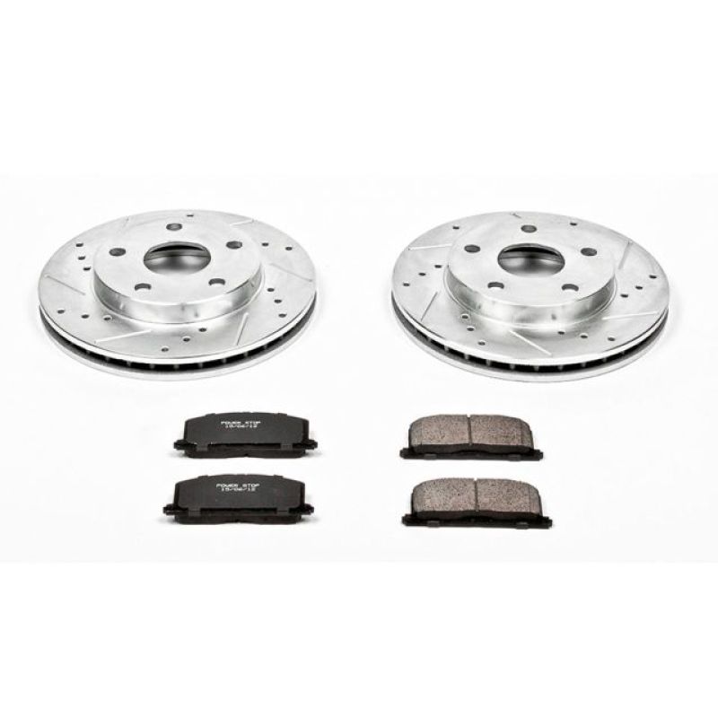 Power Stop 91-95 Toyota MR2 Front Z23 Evolution Sport Brake Kit-Brake Kits - Performance D&S-Grocery Getter Performance