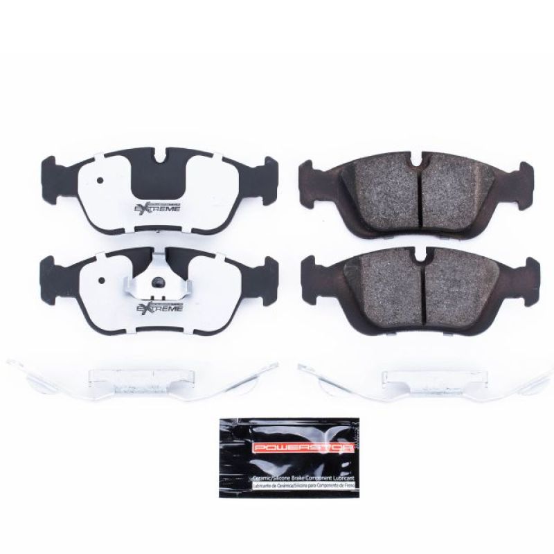 Power Stop 91-98 BMW 318i Front Z26 Extreme Street Brake Pads w/Hardware-Brake Pads - Performance-Grocery Getter Performance