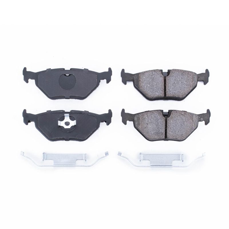 Power Stop 91-98 BMW 318i Rear Z17 Evolution Ceramic Brake Pads w/Hardware-Brake Pads - OE-Grocery Getter Performance