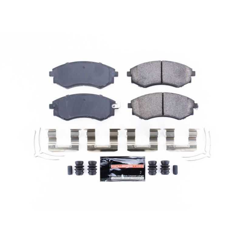 Power Stop 92-01 Hyundai Elantra Front Z23 Evolution Sport Brake Pads w/Hardware-Brake Pads - Performance-Grocery Getter Performance