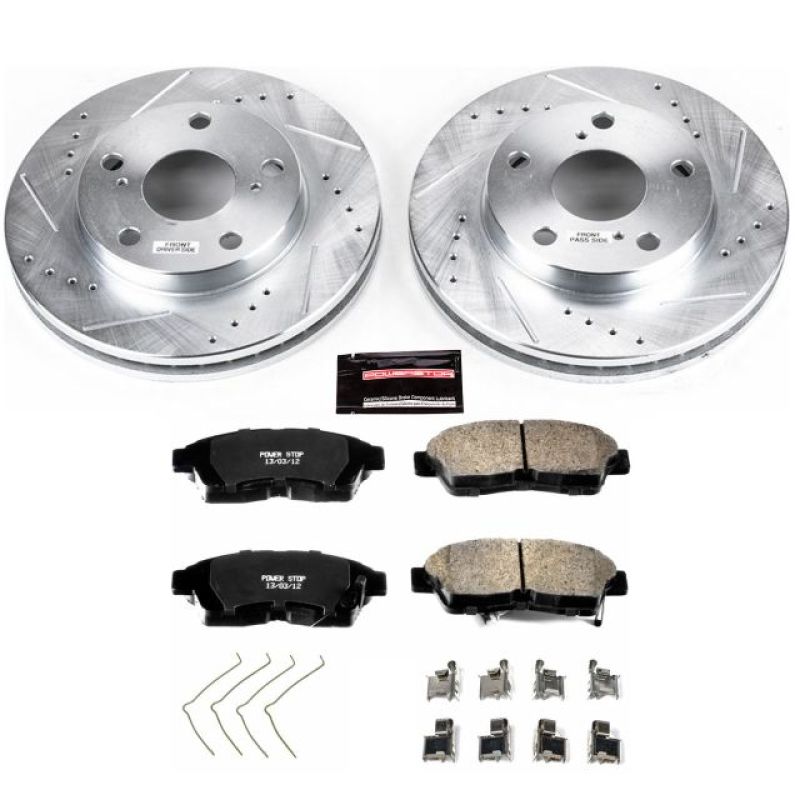 Power Stop 92-01 Toyota Camry Front Z23 Evolution Sport Brake Kit-Brake Kits - Performance D&S-Grocery Getter Performance