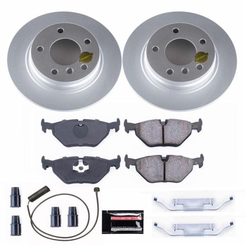 Power Stop 92-98 BMW 318i Rear Z23 Evolution Sport Coated Brake Kit-Brake Kits - Performance D&S-Grocery Getter Performance