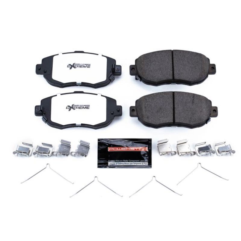 Power Stop 93-05 Lexus GS300 Front Z26 Extreme Street Brake Pads w/Hardware-Brake Pads - Performance-Grocery Getter Performance