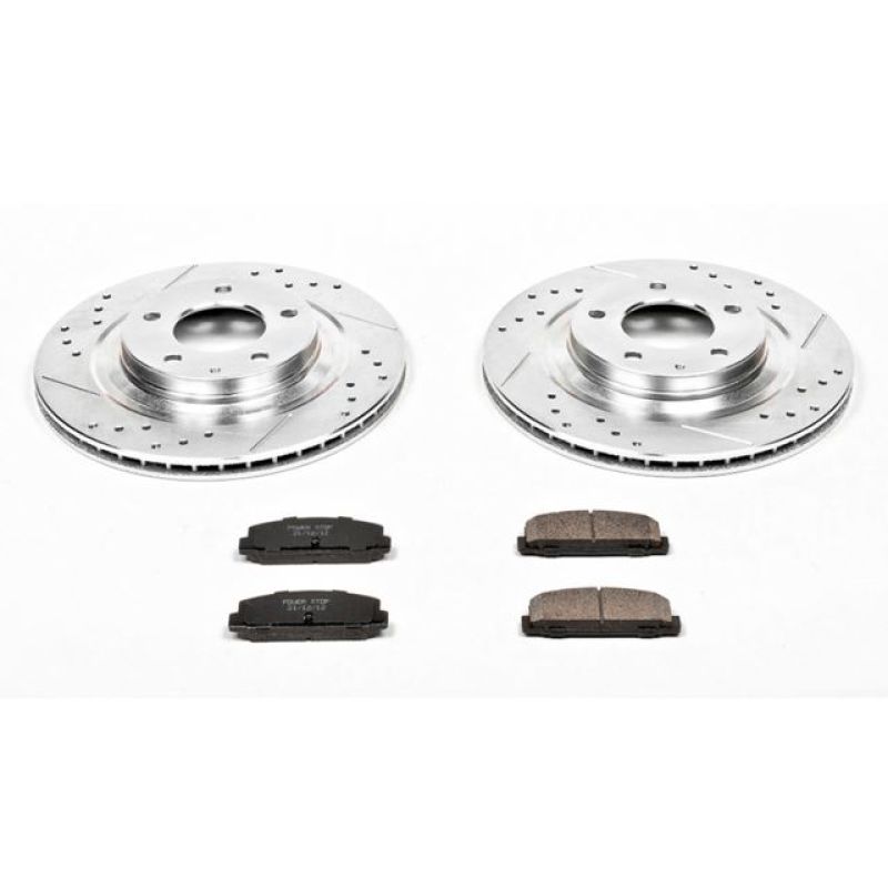 Power Stop 93-95 Mazda RX-7 Rear Z23 Evolution Sport Brake Kit-Brake Kits - Performance D&S-Grocery Getter Performance