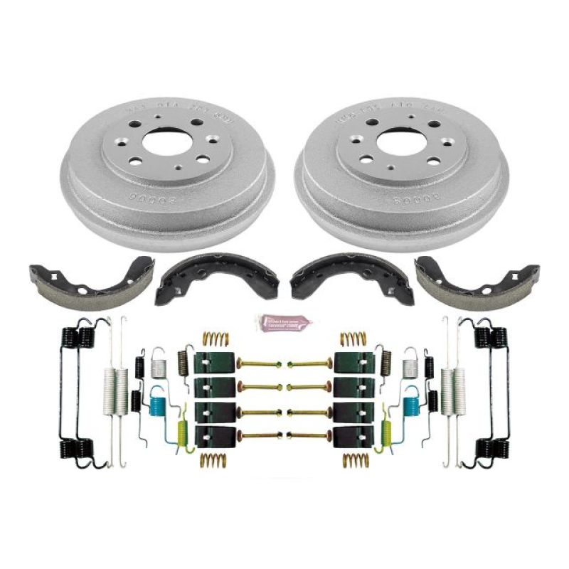 Power Stop 93-96 Ford Escort Rear Autospecialty Drum Kit-Brake Drums-Grocery Getter Performance