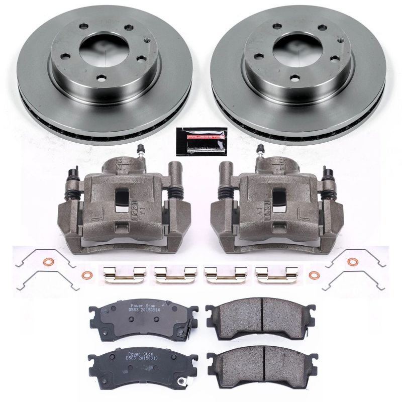 Power Stop 93-97 Ford Probe Front Autospecialty Brake Kit w/Calipers-Brake Kits - OE-Grocery Getter Performance