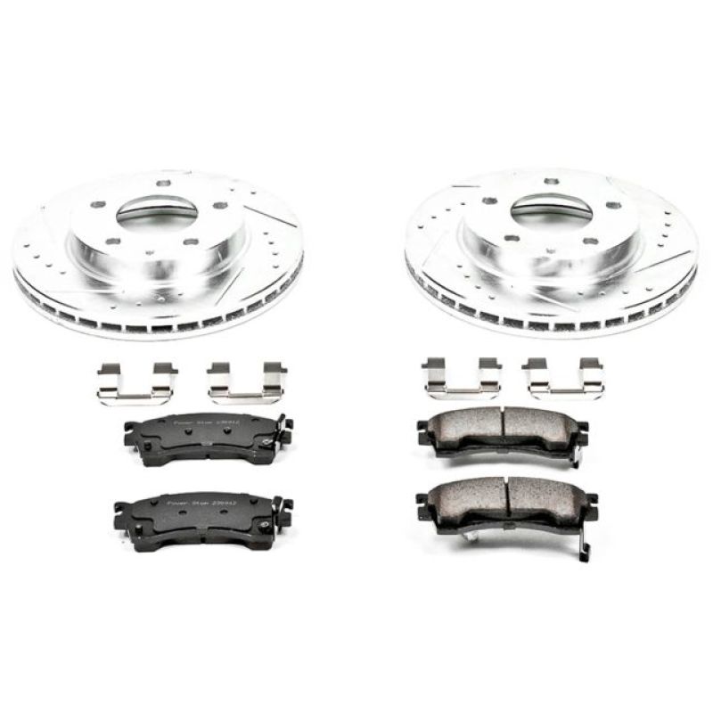 Power Stop 93-97 Ford Probe Front Z23 Evolution Sport Brake Kit-Brake Kits - Performance D&S-Grocery Getter Performance