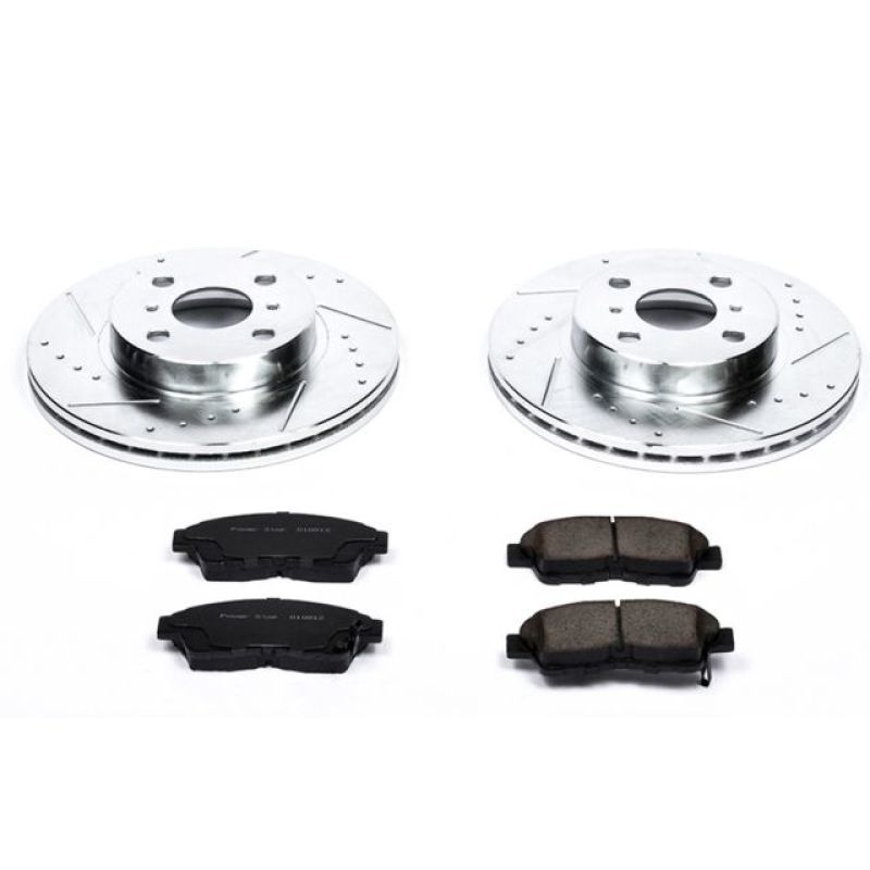 Power Stop 93-97 Geo Prizm Front Z23 Evolution Sport Brake Kit-Brake Kits - Performance D&S-Grocery Getter Performance